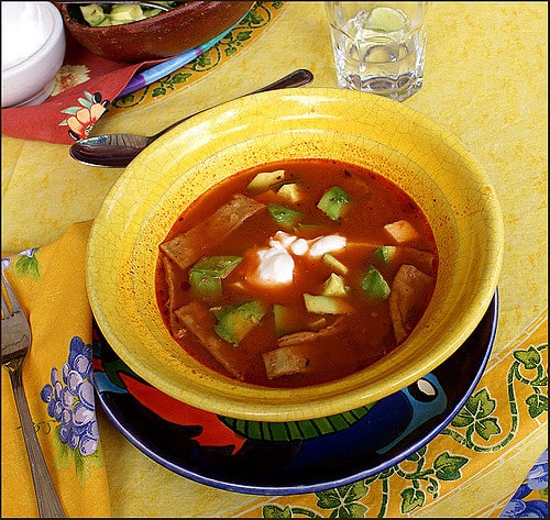 Tarascan soup recipe from Michoacan